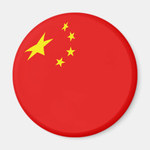 Kina Fisheye Flagga Magnet