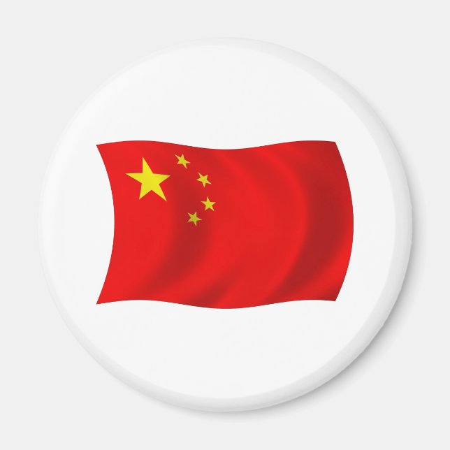 Kina Flagga Magnet (Framsidan)