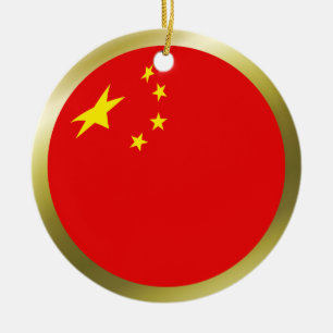 Kina Flagga Ornament