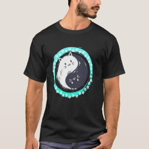Kina Kattälskare Kinesisk Symbol Katt Skylt Ying o T Shirt