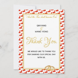 KINA Kristet Anpassat Foto Bröllop 婚礼 Tack Kort