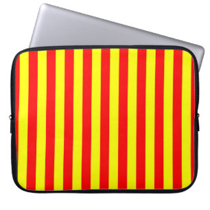 kina kyrgyzstan spanien flagga ränder röd gul möns laptop fodral