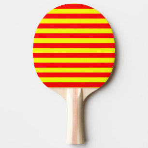 kina kyrgyzstan spanien flagga ränder röd gul pat pingisracket