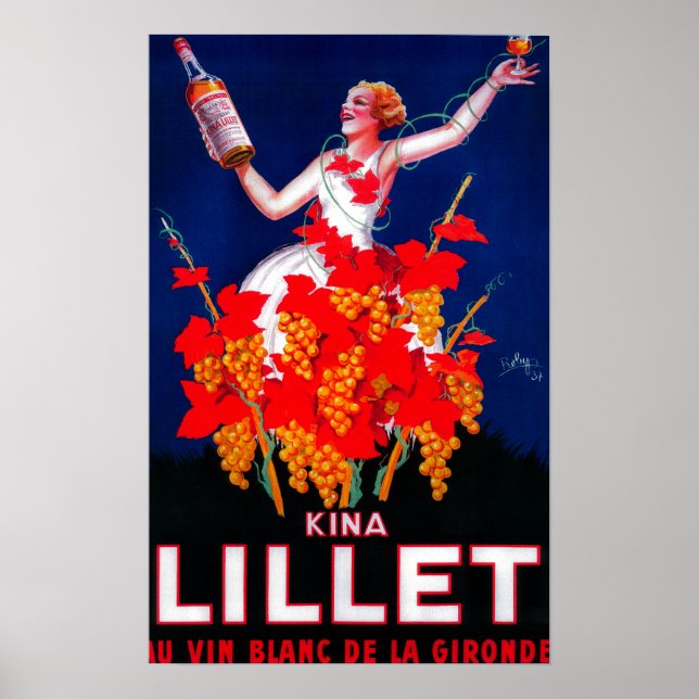 Kina Lillet Vintage PosterEurope Poster (Framsidan)