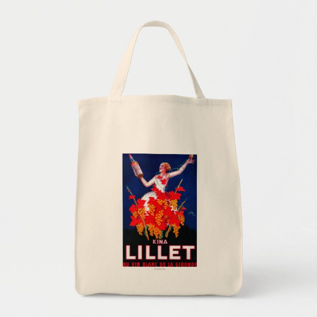 Kina Lillet Vintage PosterEurope Tygkasse (Framsidan)