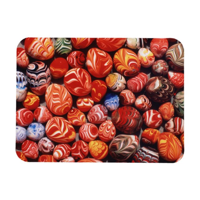 Kina, Minggravarna, Målade Glas Souvenirer Magnet (Horisontell)