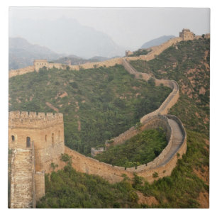 Kina mur i Jinshanling, Kina, Asien Kakelplatta