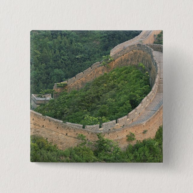 Kina mur i Jinshanling, Kina. Knapp (Framsida)