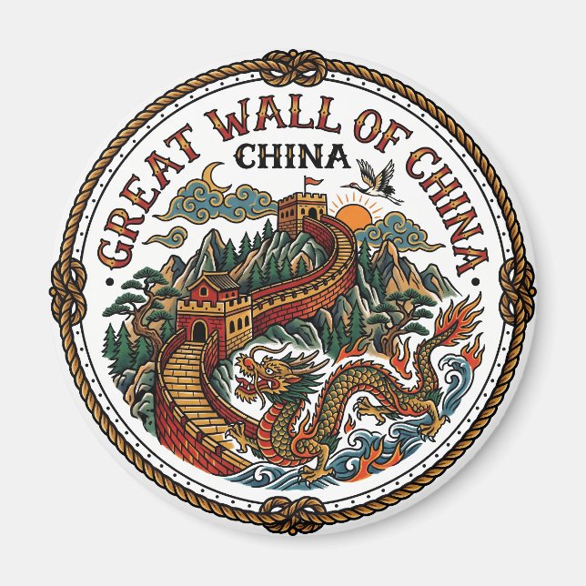 Kina mur magnet (Framsidan)