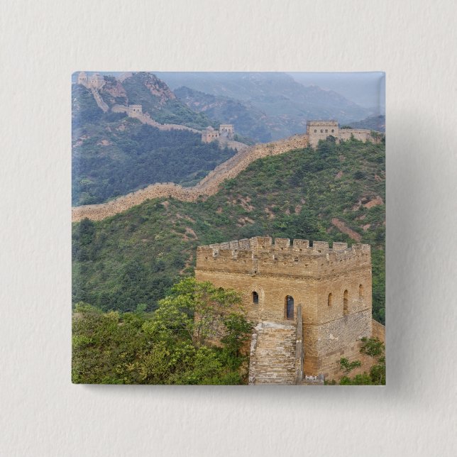 Kina mur vid Jinshanling, Kina. 2 Knapp (Framsida)