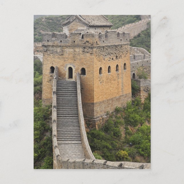 Kina mur vid Jinshanling, Kina, Asien 2 Vykort (Framsida)