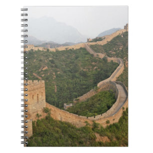 Kina mur vid Jinshanling, Kina, Asien Anteckningsbok Med Spiral