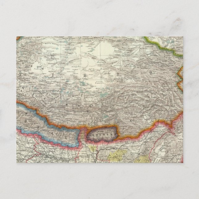 Kina och Tibet Vykort (Framsida)