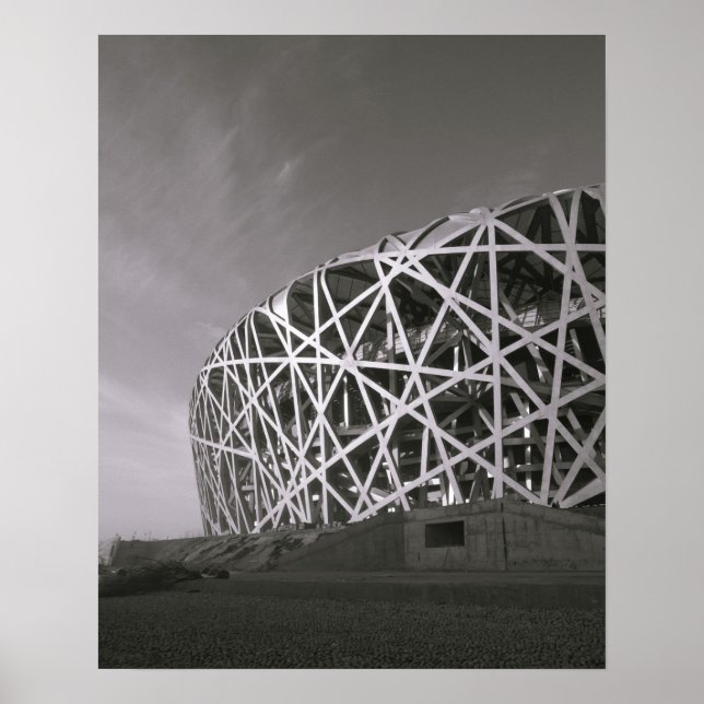 Kina, Peking. Nationalstadion, arrangemangsplats f Poster (Framsidan)