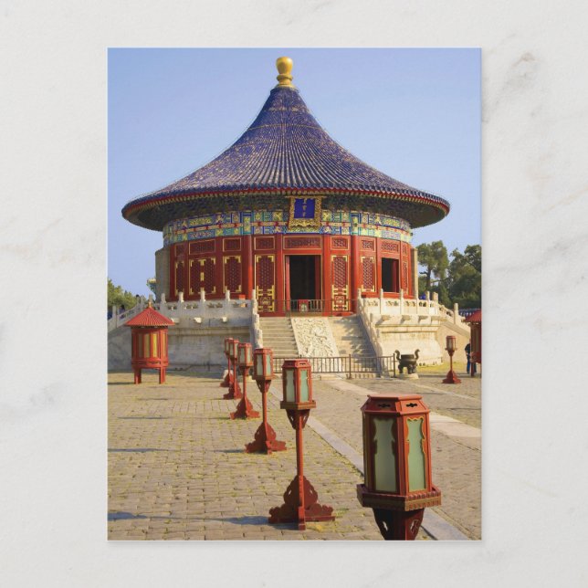Kina, Peking, Tian Tan Park, Himlens tempel, Vykort (Framsida)