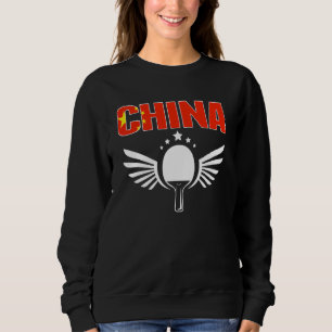 Kina Ping Pong Kinesiska Bordtennis Team Support T Shirt