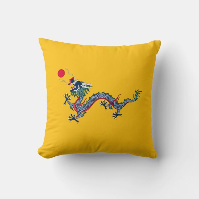 Kina Qingdynastin  Kudde (Framsida)
