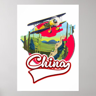 Kina Resekarta logotyp Poster
