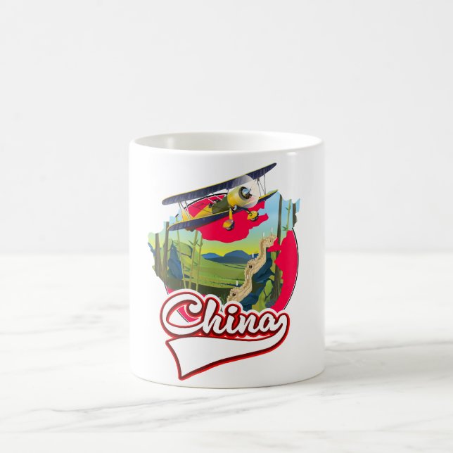 Kina Reskarta logotyp Kaffemugg (Center)