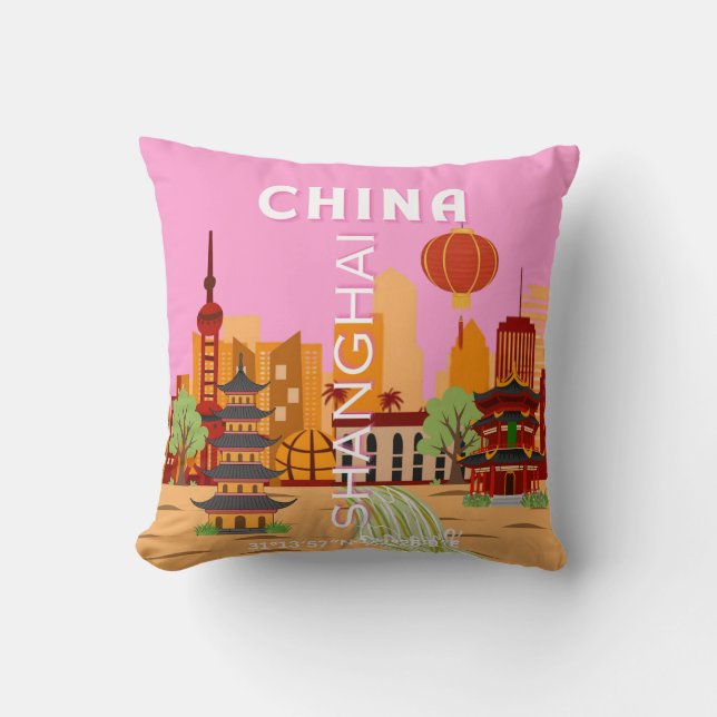 Kina Shanghai Resa Konst Kudde (Framsida)