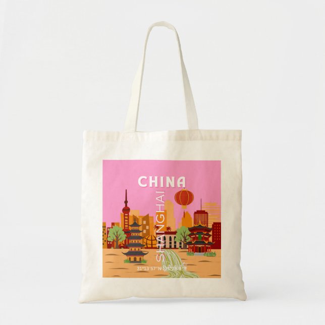 Kina Shanghai Resa Konst Tygkasse (Framsidan)