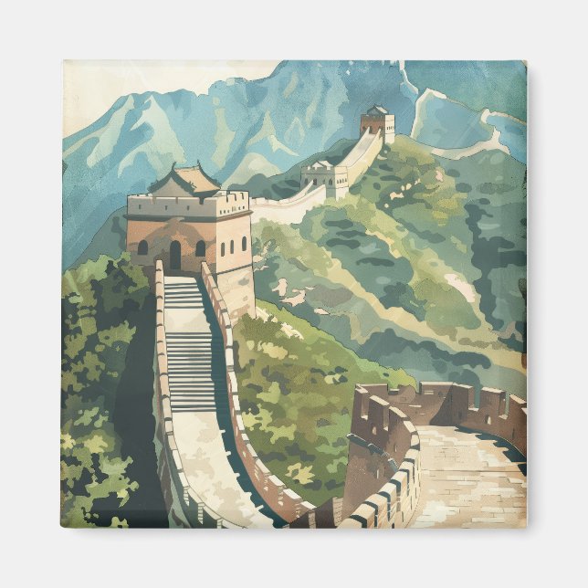 Kina stora mur magnet (Framsidan)