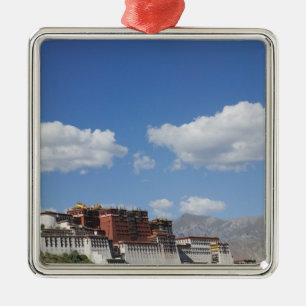 Kina, Tibet, Lhasa, Potala-palatset Julgransprydnad Metall