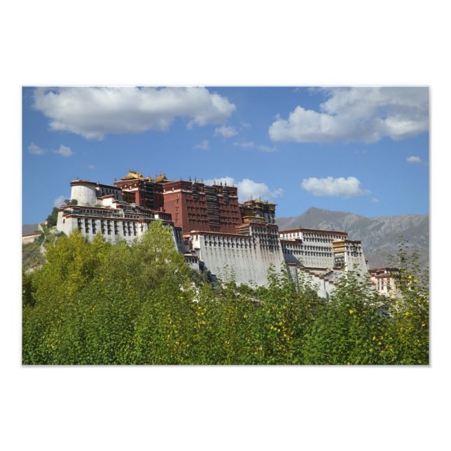 Kina, Tibet, Lhasa, Potalapalatset 3 Fototryck (Framsidan)