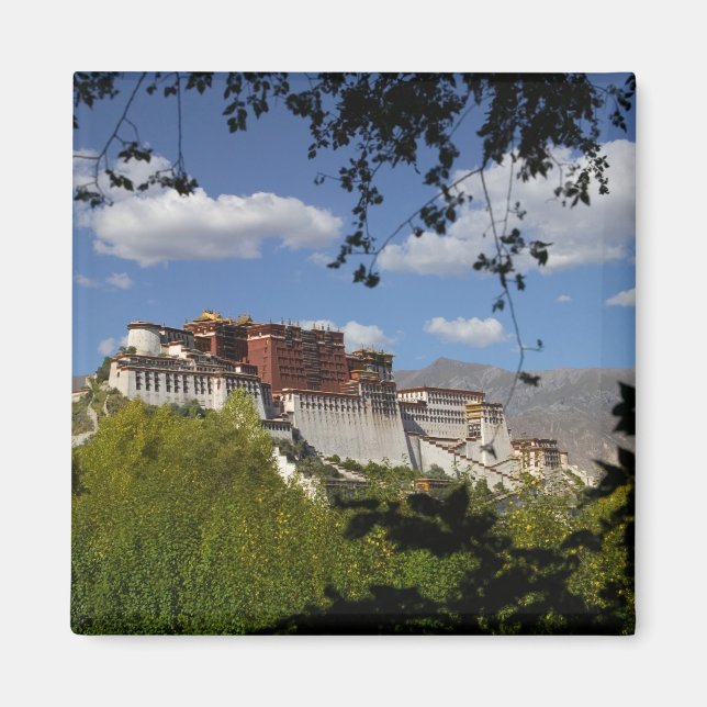 Kina, Tibet, Lhasa, Potalapalatset Magnet (Framsidan)