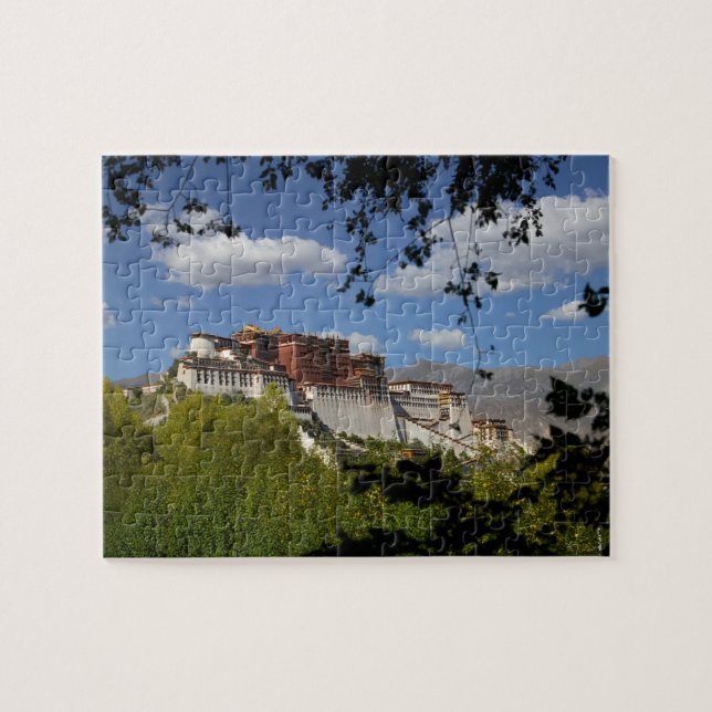 Kina, Tibet, Lhasa, Potalapalatset Pussel (Horisontell)