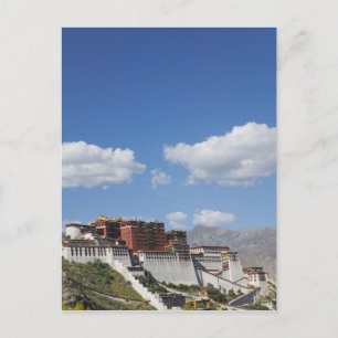 Kina, Tibet, Lhasa, Potalapalatset Vykort