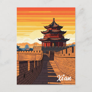 Kina Xi'an Resa Vykort
