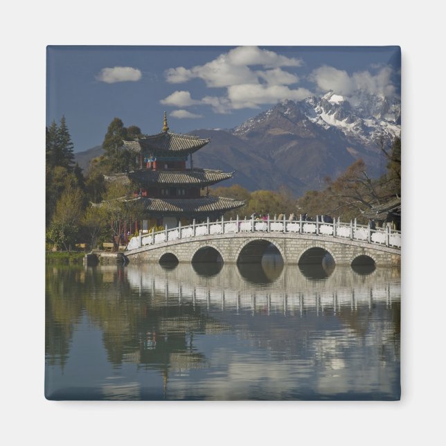 KINA, Yunnan-provinsen, Lijiang. Lijiang Gammel Magnet (Framsidan)