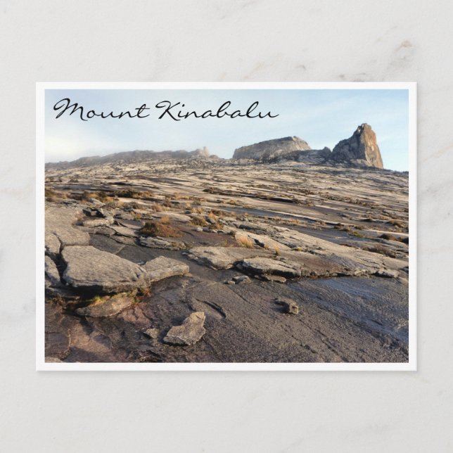 kinabalu bergig sten vykort (Framsida)