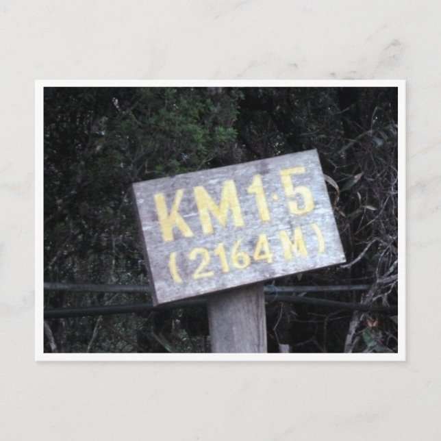kinabalu km 1,5 vykort (Framsida)