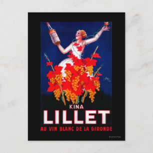 KinaLillet vintage PosterEurope Vykort