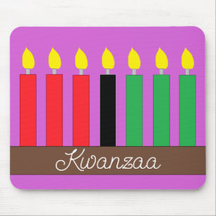 Kinara för Kwanzaa: Lavender Musmatta
