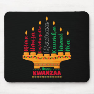 Kinara Seven Candles Principles of Kwanzaa Lycklig Musmatta