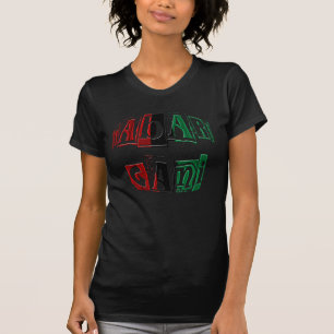 Kinara Stripe Färg Text Habari Gani Kwanzaa T Shirt