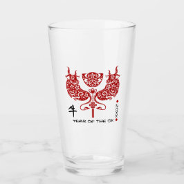 Kinas år för Ox| Anpassningsbar Årsrökning Glaskopp