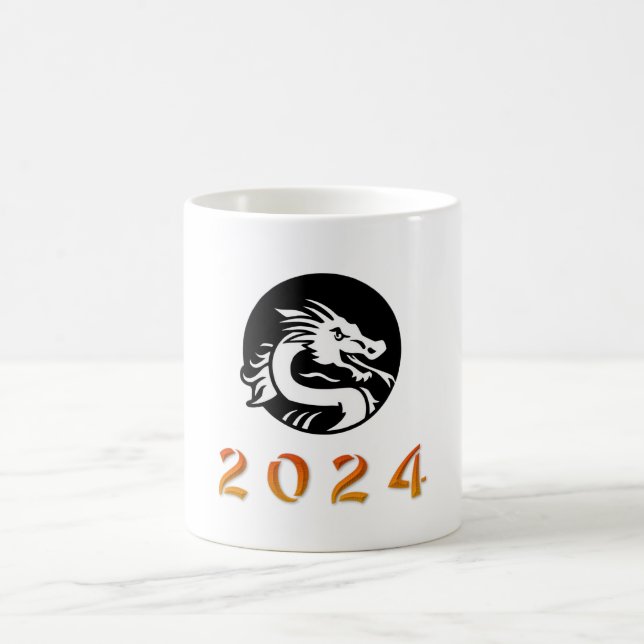 Kinas år i draken 2024 kaffemugg (Center)