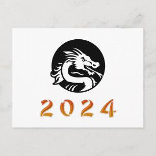 Kinas år i draken 2024 vykort