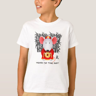 Kinas år i Råtta Tvätta lilla mus T Shirt