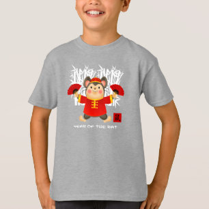 Kinas år i Råtta Tvätta lilla mus T Shirt