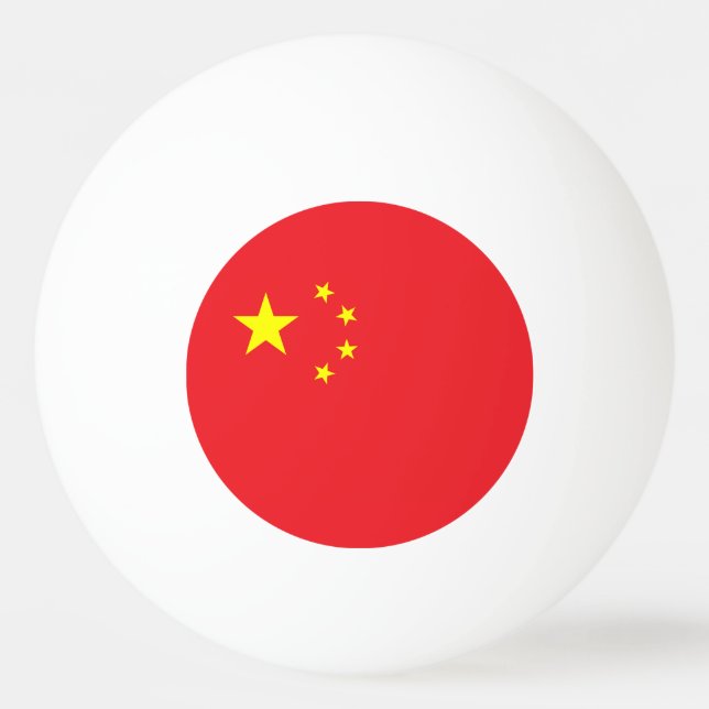 Kinas flagga pingisboll (Framsidan)