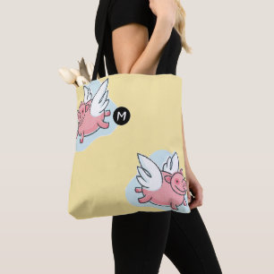 Kinas flygår 2019 i Gris, Monogram Gult ToteB Tygkasse