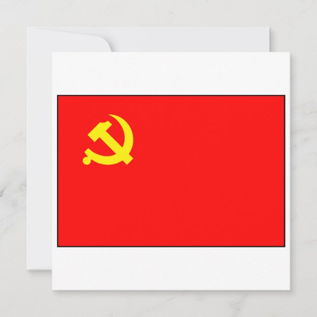 Kinas kommunistiska Party Inbjudningar (Framsida)