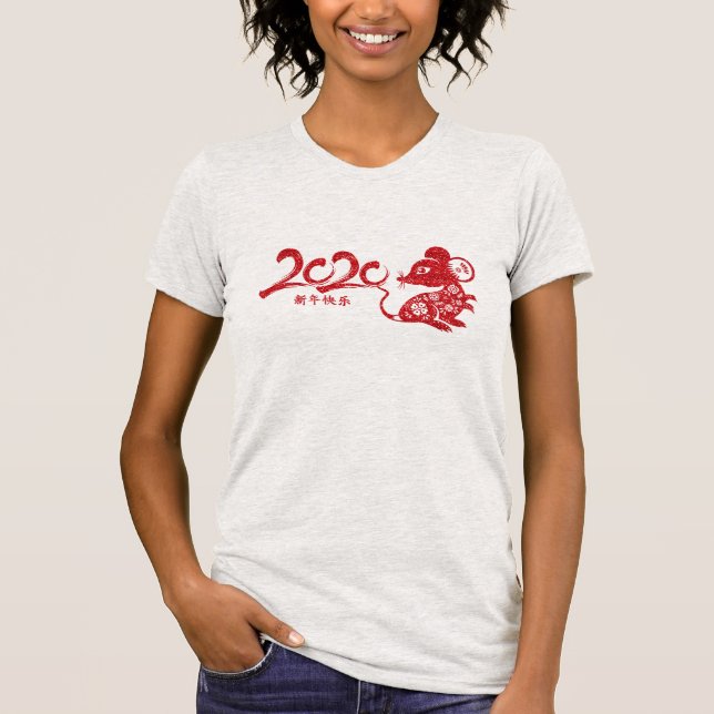 Kinas nya år 2020 - Råtta T Shirt (Framsida)