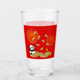 Kinas nya år av ormen 2025-panda glaskopp