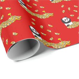 Kinas nya år av ormen 2025-panda presentpapper